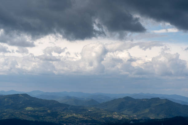 istock Mountains ranges in the Carpathians. Hills, forest and meadows 2195311447