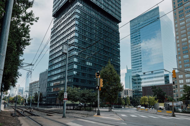 istock Jersey City downtown streets and modern office buildings 2195314384