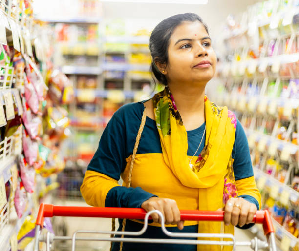 istock Shopping from supermarket store 2195314540
