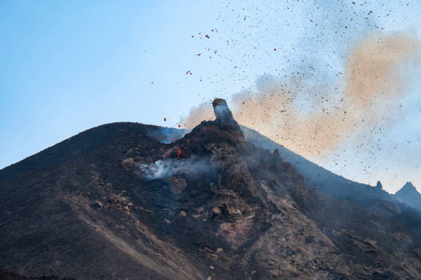 Strombolian Activity of Stromboli Volcano in Sicily