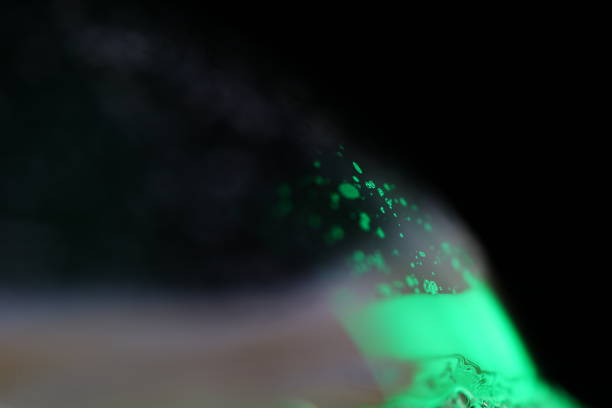 Green liquid surface motion, colourful abstract, surrealistic art, bubble colours
