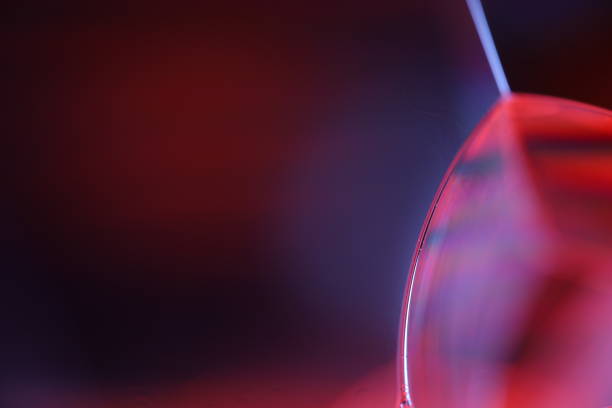 istock Red and pink minimalistic liquid background, glossy surface 2195325479