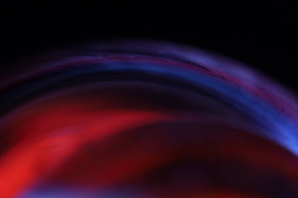 istock Perfect fantastic liquid red and blue forms, dark surrealistic abstraction 2195325545