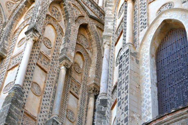 Architectural of Monreale ancient town, Sicily, Italy