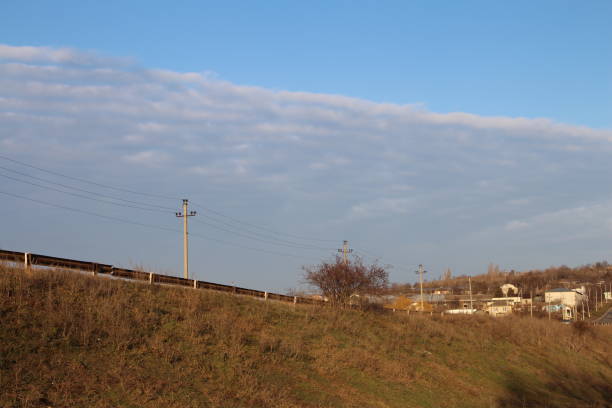 istock A row of houses on a hill 2195326995