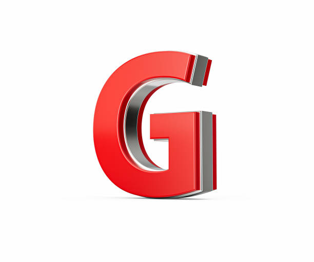 Vibrant Red Capital Letter G Gleams With Its Sleek Design Bold Font With Sharp Edges 3D Illustration