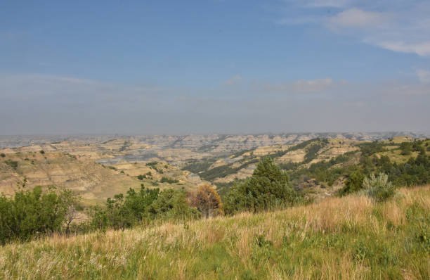 istock Scenic View Down into a Rural Canyon in North Dakota 2195336153
