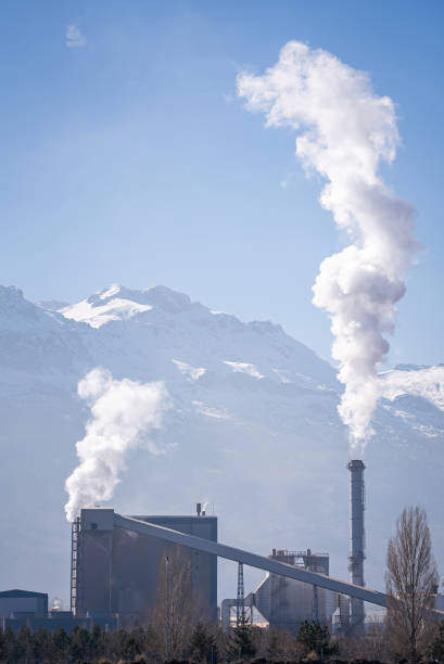istock Refinery With Many Smoke Against Sky 2195336377