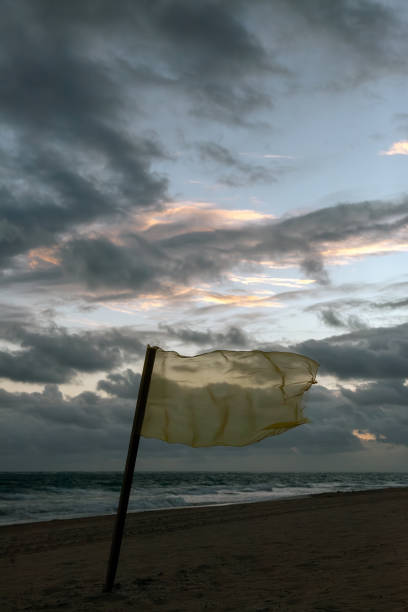 istock Caution windy conditions early morning seascape Punta Cana 2195338346