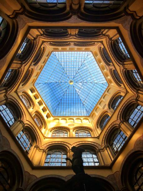 Hexagon-style roof in Ferstel Passage