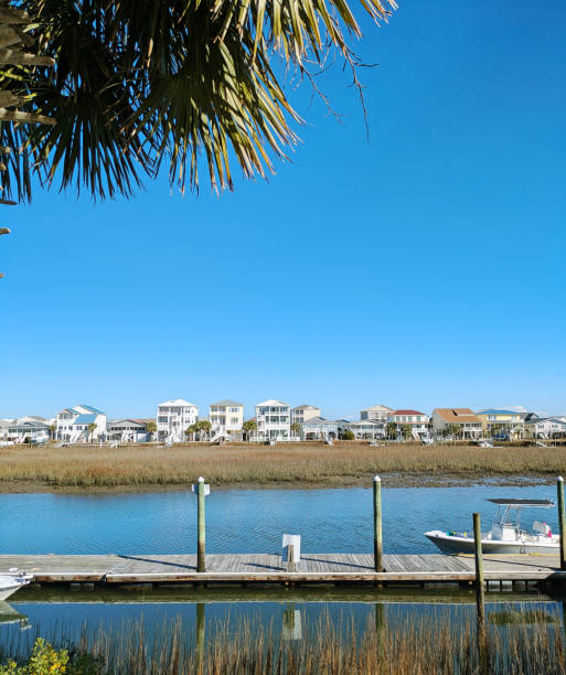 istock Water front homes in Ocean Isle , Brunswick County North Carolina 2195340698
