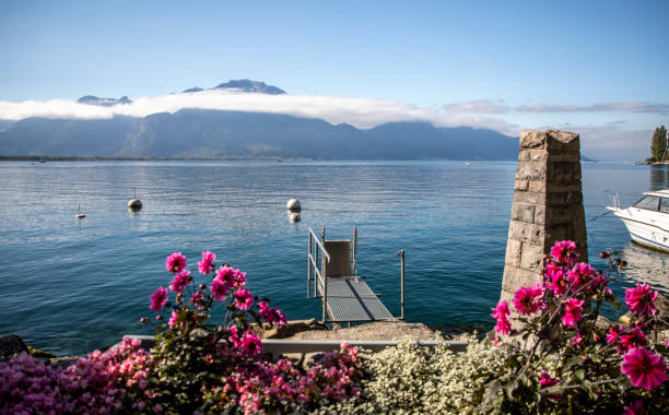 Montreux is a city that is lined with flowers, sculptures, Mediterranean trees and Belle Époque style buildings