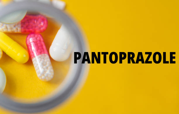 istock Pantoprazole text title drugs tablets medications for intestinal diseases 2195342412