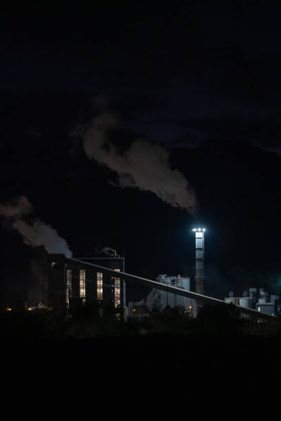 Industry view in Duisburg, Germany.
