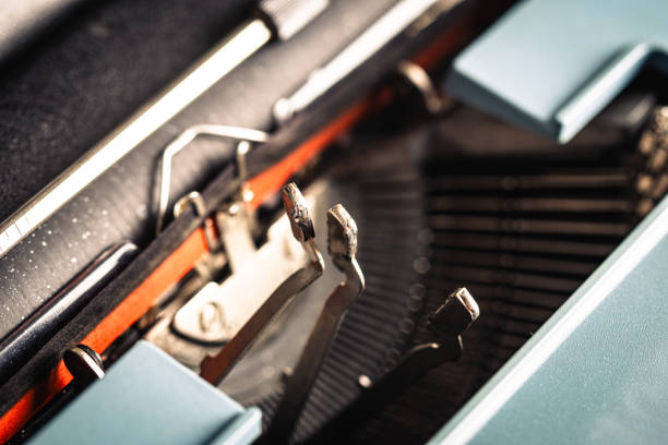 Letters on a vintage typewriter