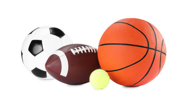 istock Many different sports balls isolated on white 2195351906