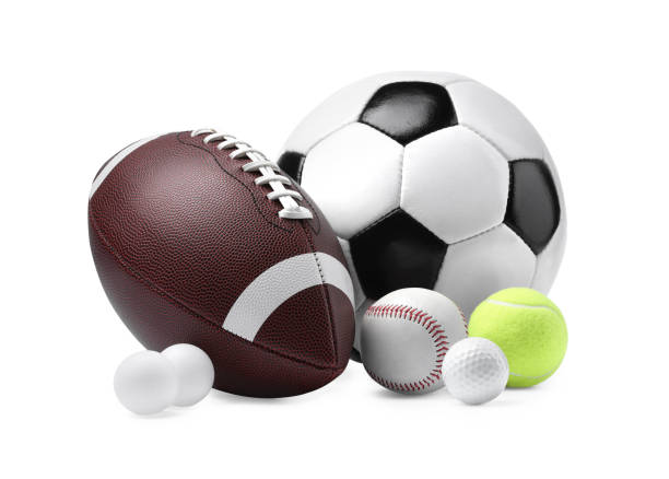 istock Many different sport balls isolated on white 2195351918