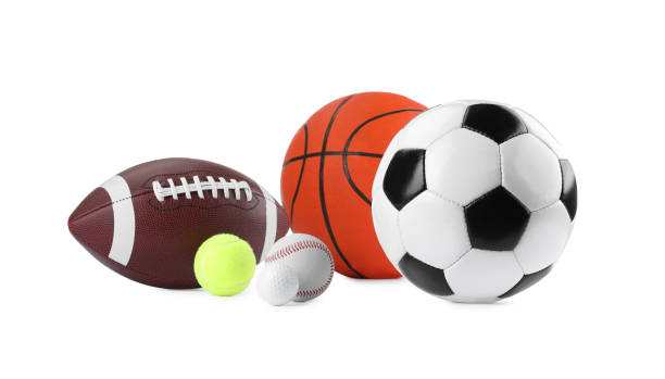 istock Many different sport balls isolated on white 2195351927