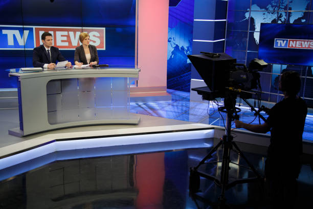 istock Preparing for the tv news interview 2195355283