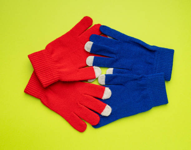 istock Winter Gloves, Touchscreen Wool Glove, Touch Screen Knitted Mittens, Warm Red Gloves 2195356008