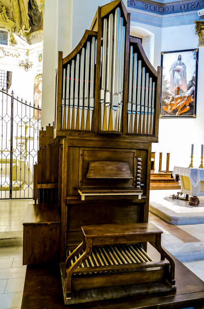 istock A large, ornate organ sits in a church 2195359023