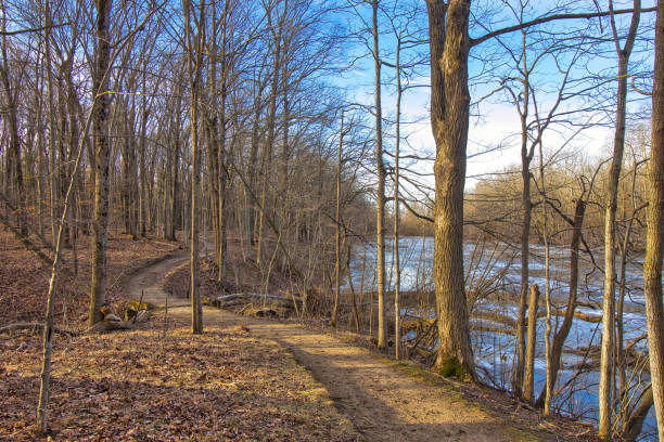 istock Winding Trail Beside Milwaukee River 2195370734