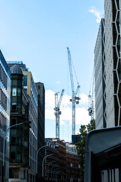istock Large Cranes Used To Transport Heavy Items Short Distances Or Over Other Static Objects 2195372192