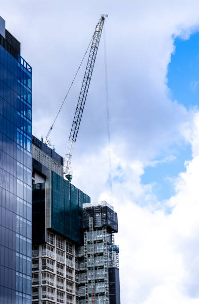 istock Large Cranes Used To Transport Heavy Items Short Distances Or Over Other Static Objects 2195372615
