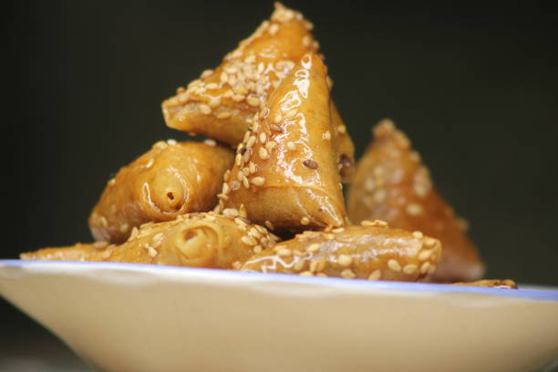 istock Briwat or Briouat Close Up, Traditional Moroccan Pastry 2195373132