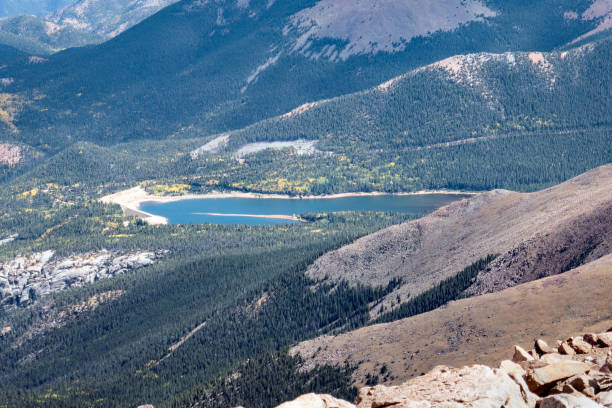 istock Lake on Pikes Peak as seen from the Pikes Peak cog railway 2195377249