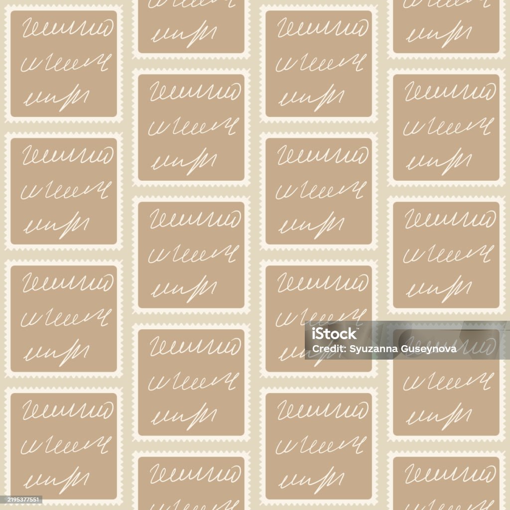 Script Line Patton Scribble Handwritten Script Text Seamless Pattern Unreadable Letter ...