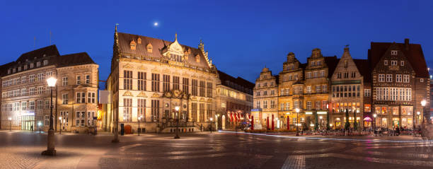 istock Bremen Market Square at Sunset, Germany 2195387064