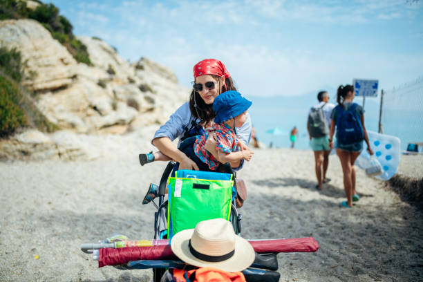 istock Going to the beach with baby is a real struggle. 2195391571
