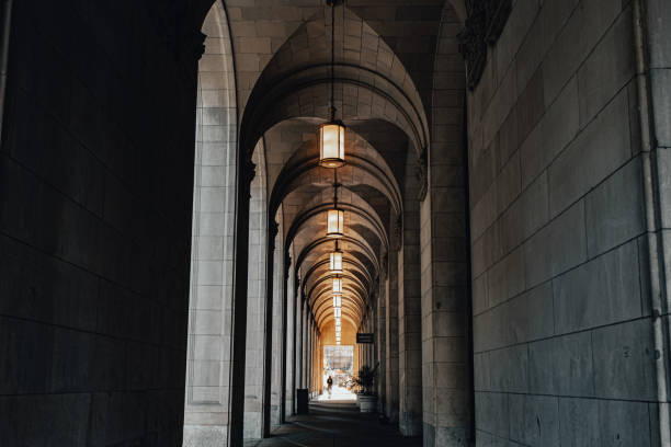istock Old hallway with great architecture in Philadelphia Pennsylvania 2195397387