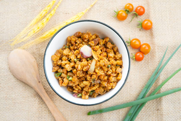 istock Orek tempe or Sauteed Tempeh is a typical Indonesian cuisine with herbs, garlic, onion, chilli and soy sauce. It tastes delicious. 2195404367