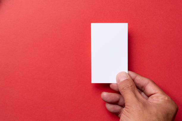 istock Person holding a blank card 2195407053