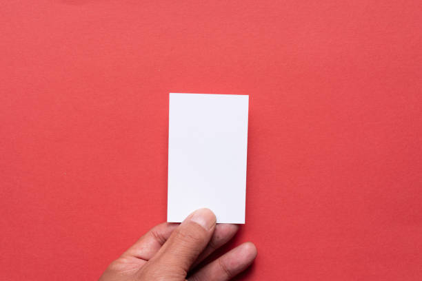 istock Person holding a blank card 2195407080