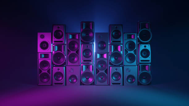 istock acoustic systems in ultraviolet light in fog 2195409087