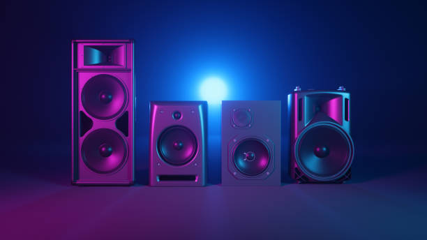 istock acoustic systems in ultraviolet light in fog 2195409089