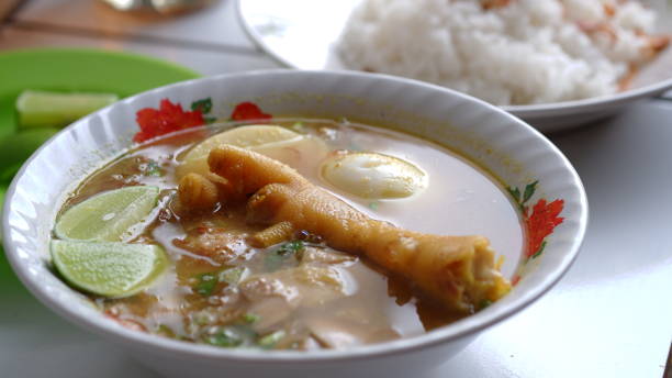 istock Chicken feet soup or Soto Ceker Ayam 2195411685