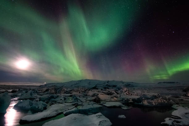 istock Aurora Borealis in Island 2195412773