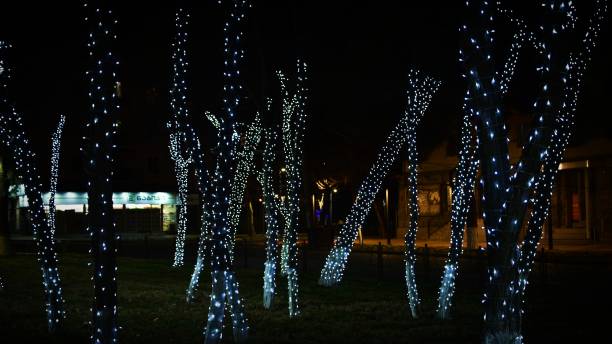 istock decorated city square on New Year's Eve 2195414145