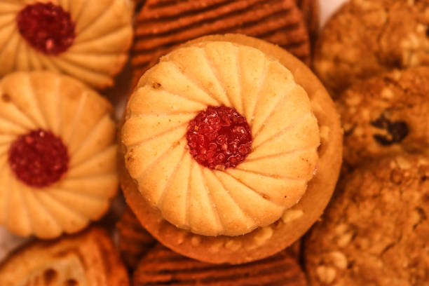 istock Beautiful close-up image of Jim Jam biscuits 2195415430