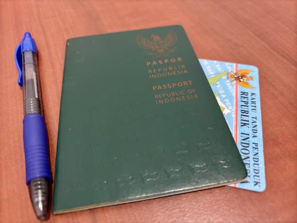 istock An Indonesian passport, identity card (KTP) 2195420121
