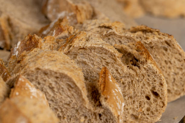 istock wheat flour bread in close-up 2195421711