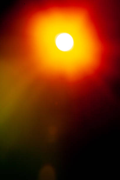 istock Sun flare on the black background 2195430268
