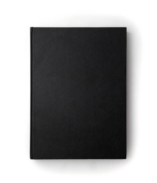istock Black hardcover book mock up top view isolated on white background 2195430771