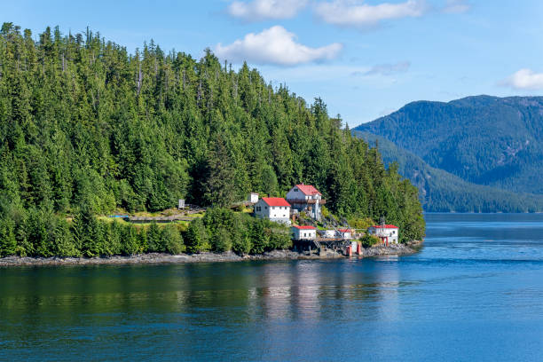 istock Boat Bluff Lighthouse, Inside Passage Cruise, BC, Canada 2195431637