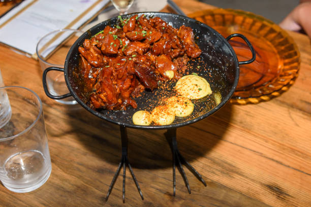 istock Grilled and smoked meat with barbeque sauce. 2195439430