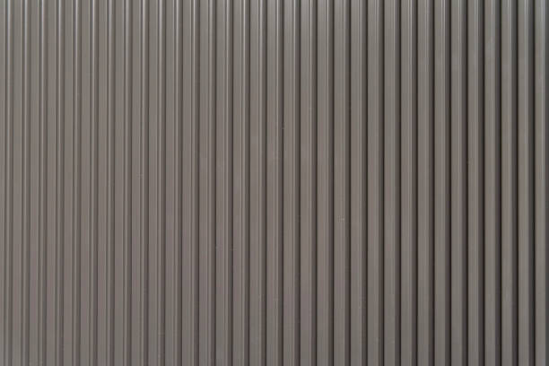 istock Textured wooden gray wall with vertical stripes 2195443790
